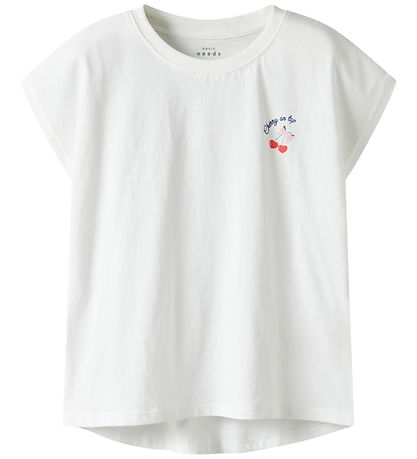 Name It T-shirt - NkfVarutti - Bright White/Heart Cherry