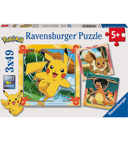 Ravensburger Jigsaw Puzzle - 3x49 Bricks - Pokémon