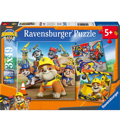 Ravensburger Jigsaw Puzzle - 3x49 Bricks - Rubble & Crew Ravensburger Jigsaw Puzzle - 3x49 Bricks - Rubble & Crew