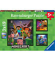 Ravensburger Jigsaw Puzzle - 3x49 Bricks - Minecraft Ravensburger Jigsaw Puzzle - 3x49 Bricks - Minecraft