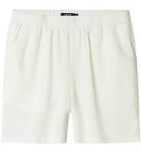 Shorts LMTD - Viscose/Lin - Noos - NlnFinen - White Alyssum Shorts LMTD - Viscose/Lin - Noos - NlnFinen - White Alyssum