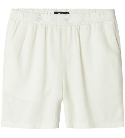 Shorts LMTD - Viscose/Lin - Noos - NlnFinen - White Alyssum Shorts LMTD - Viscose/Lin - Noos - NlnFinen - White Alyssum