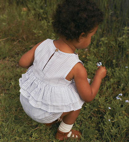 Lil' Atelier Summer Romper - NbfHazelle - Zen Blue