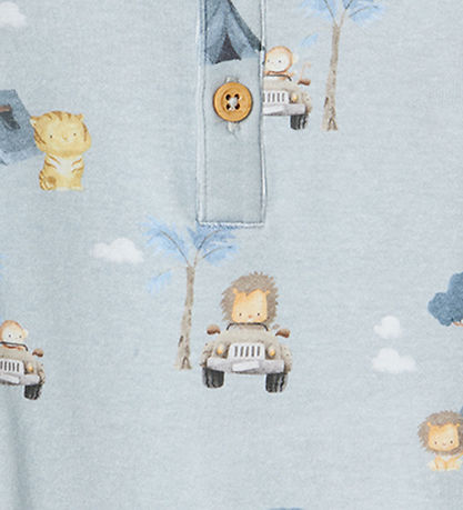 Body m/l Name It - NbmHelp - Pearl Blue av. Imprimé Body m/l Name It - NbmHelp - Pearl Blue av. Imprimé