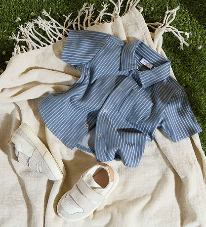 Name It Shirt s/s - NbmHelmar - Blue Mirage