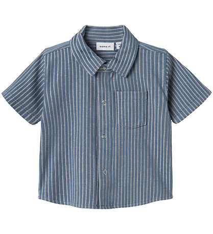 Name It Shirt s/s - NbmHelmar - Blue Mirage