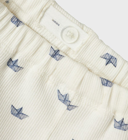 Lil' Atelier Trousers - NbmLavo - Coconut Milk Paper Boat