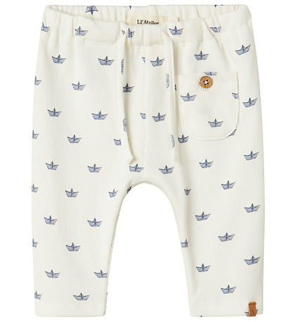 Lil' Atelier Trousers - NbmLavo - Coconut Milk Paper Boat