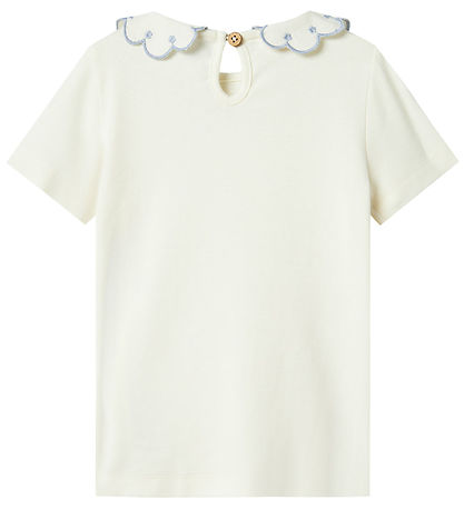 Lil' Atelier T-Shirt - NmfFundo Coconut Mlik/Zen Blue