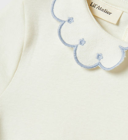 Lil' Atelier T-Shirt - NmfFundo Coconut Mlik/Zen Blue