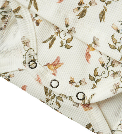 Lil' Atelier Bodysuit w. Skirt s/s - NbfLavo - Coconut Milk/Humm