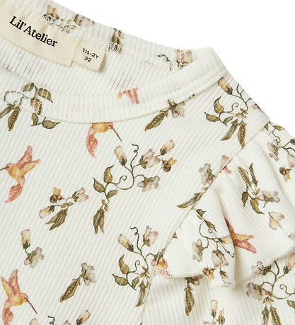 Lil' Atelier T-shirt - NmfLavo - Coconut Milk/Humming Bird