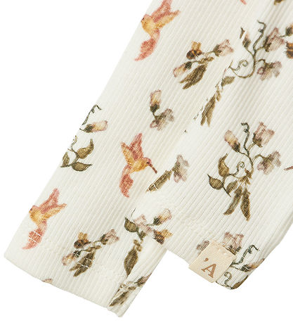 Lil' Atelier Leggings - NbfLavo - Kokosmelk/brumming Bird