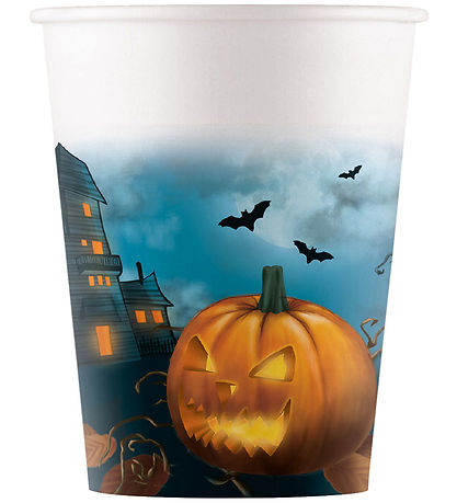 Decorata Party Pappmugg - 8-pack - 200 ml - Halloween