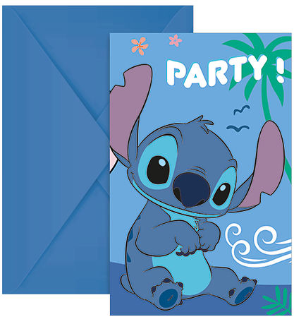 Decorata Party 초대장 - 6개입 - Stitch & 천사