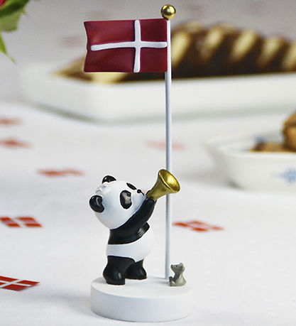 Kids by Friis Table Figurine - Panda w. Trumpet Kids by Friis Table Figurine - Panda w. Trumpet