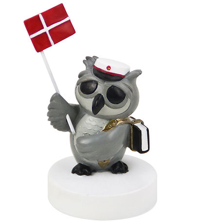 Kids by Friis Eule m. Buch und Flagge - Rot