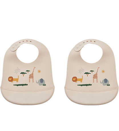 Liewood Haklapp - 2-pack - Silikon - Tilda - Safari Sandy Mix