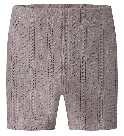 Name It Bicycle Shorts - NmfJsilke - Purple Dove w. Pointelle