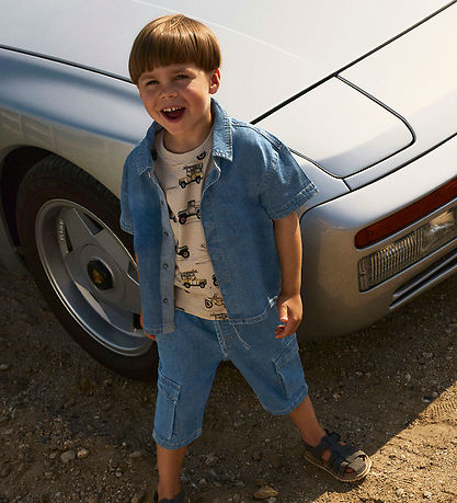 Name It Shirt s/s - Linen/Cotton - NmmPeter - Dark Blue Denim Name It Shirt s/s - Linen/Cotton - NmmPeter - Dark Blue Denim