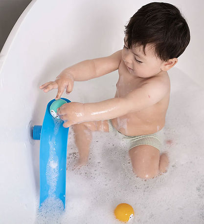 Matchstick Monkey Bath Toy - Slip Slide Splash - Blue
