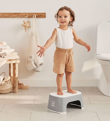 BabyBjörn Stool - Grey/White