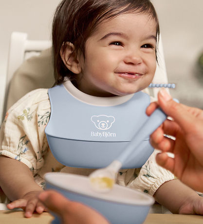 BabyBjörn Dinner Set - 3 Parts - Pastel Blue BabyBjörn Dinner Set - 3 Parts - Pastel Blue