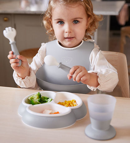 BabyBjörn Dinner Set - 8 Parts - Grey