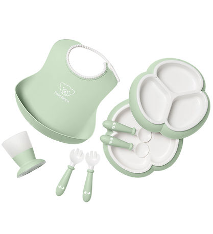 BabyBjörn Dinner Set - 8 Parts - Pastel Green