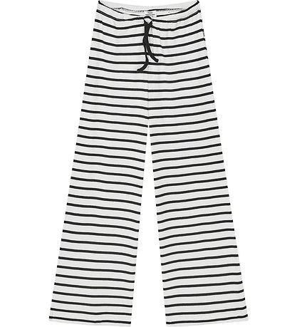 Mads Nørgaard Trousers - Rib - Verona - Vanilla Ice/Black