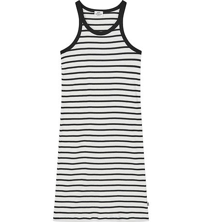 Mads Nørgaard Dress - Rib - Carna - Vanilla Ice/Black