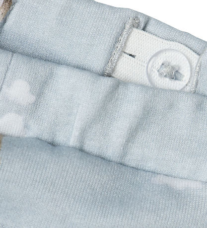 Name It Trousers - NbmHelp - Pearl Blue w. Print
