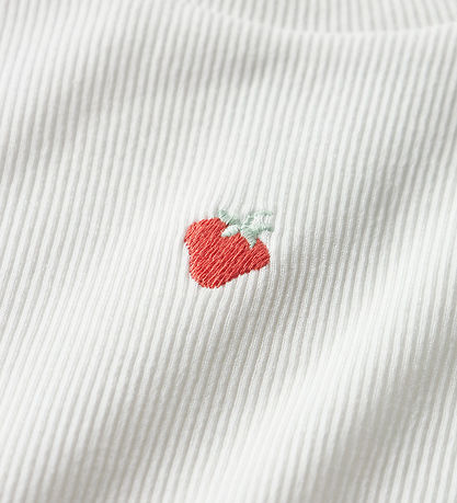 Name It T-shirt - Rib - NmfVivemma - Bright White/Strawberry