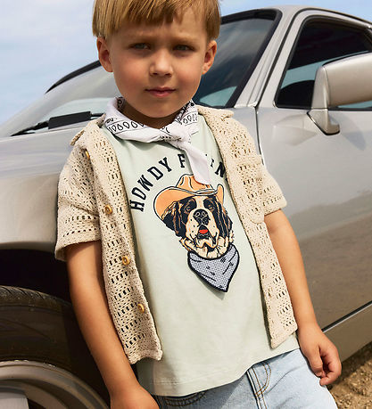 T-Shirt Name It - NmmHasse - Aqua Gris av. Imprimé T-Shirt Name It - NmmHasse - Aqua Gris av. Imprimé