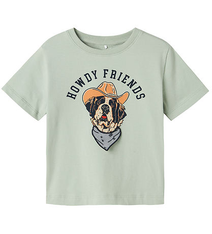 T-Shirt Name It - NmmHasse - Aqua Gris av. Imprimé T-Shirt Name It - NmmHasse - Aqua Gris av. Imprimé
