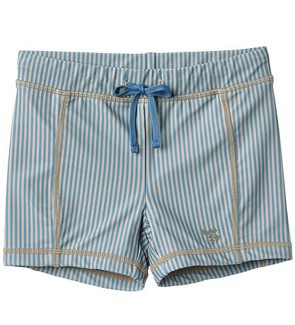 Wheat Swim Shorts - Ulrik - UV40+ - Blue Swim Stripe