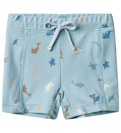 Wheat Swim Trunks - Ulrik - UV40+ - Soft Blue Sea Life Wheat Swim Trunks - Ulrik - UV40+ - Soft Blue Sea Life