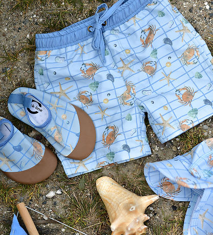 Mikk-Line Swim Shorts - Faded Denim