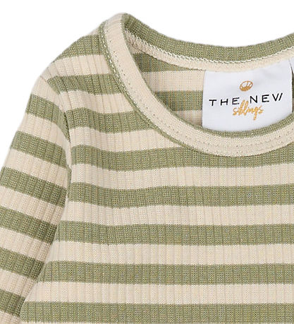 The New Bodysuit l/s - Rib - TnsbFro - Tea Striped