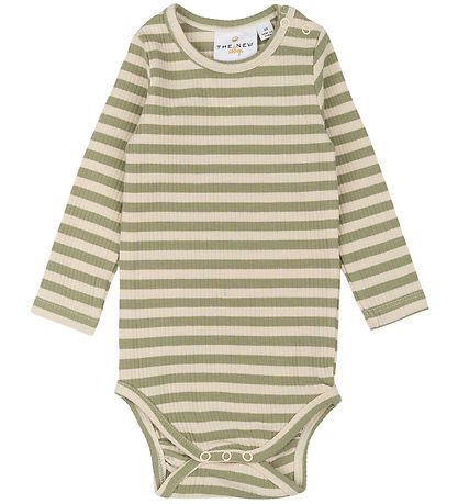 The New Bodysuit l/s - Rib - TnsbFro - Tea Striped The New Bodysuit l/s - Rib - TnsbFro - Tea Striped