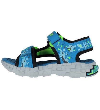 Skechers Sandaler - MEGA Splash 4K - Svart/Blå/Grön