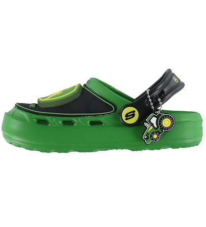 Skechers Sandals w. Light - John Deere - Black/Green