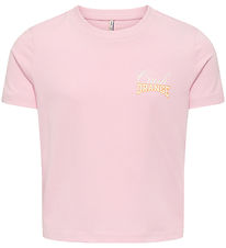 T-Shirt Kids Only - KogAnnbell Sun Life - Cuillère roséebi/Orang T-Shirt Kids Only - KogAnnbell Sun Life - Cuillère roséebi/Orang