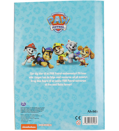 Alvida Book - Finger coloring book w. Paw Patrol - Danish
