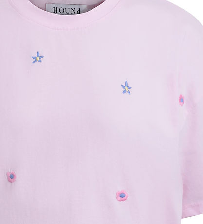 Hound T-shirt - Light Pink w. Flowers