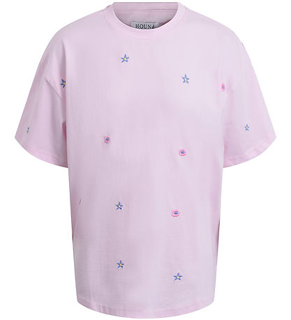 Hound T-shirt - Light Pink w. Flowers