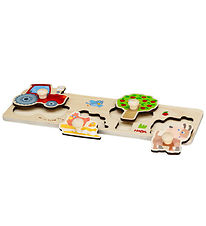 HABA Jigsaw Puzzle - 4 Bricks - Wood - Farm HABA Jigsaw Puzzle - 4 Bricks - Wood - Farm