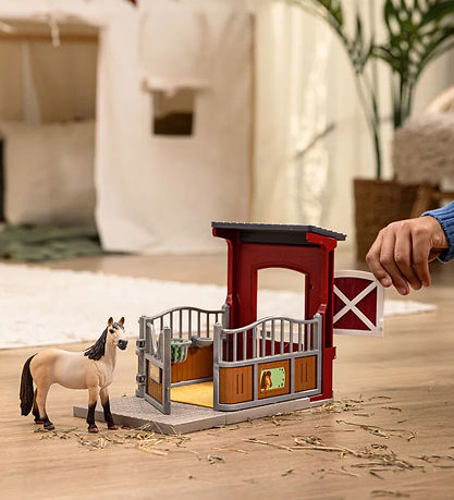 Schleich Farm World - Ponybox w. Mustang Mare - 42724 - 19 Set