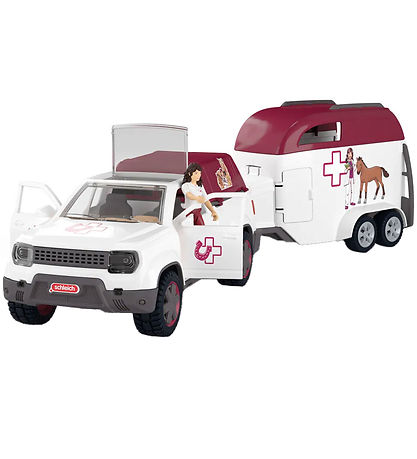 Schleich Horse Club - Órói Dýralæknir M. Eftirvagn - 42704 - 90 