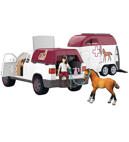 Schleich Horse Club - Órói Dýralæknir M. Eftirvagn - 42704 - 90 